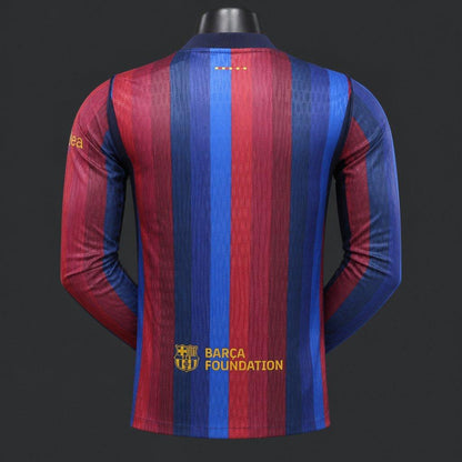 2026-27 Barcelona Home Long Sleeve Player S-2XL