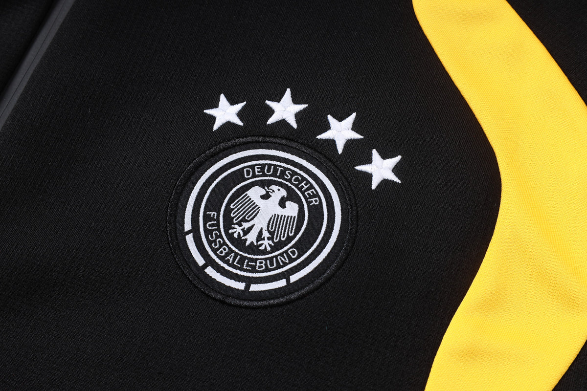 2026 Germany Black Long Pull Training Suit Adults Or Children