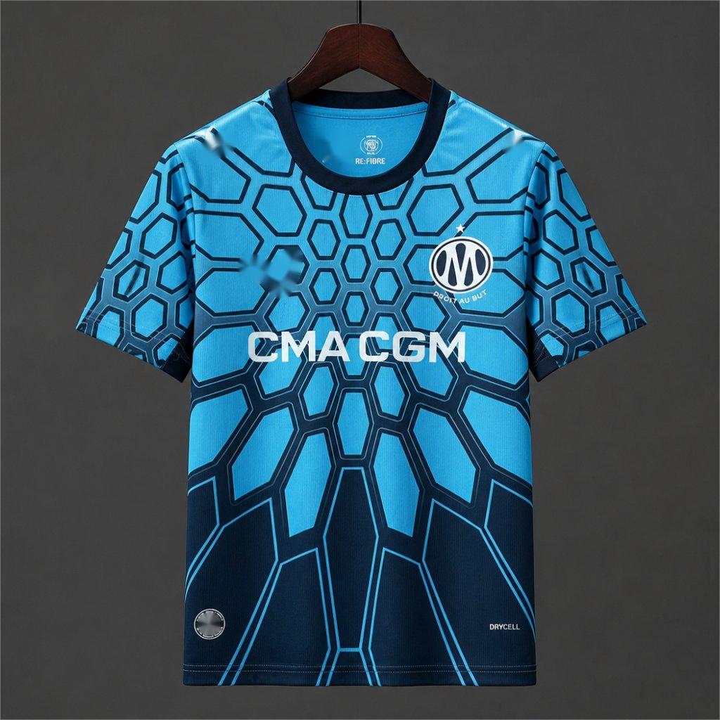 2026-27 Marseille Goalkeeper Bright AquaClub Navy S-2XL
