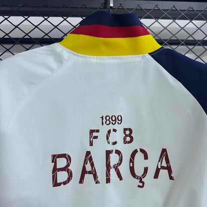 2025-26 Barcelona White Windbreaker S-2XL
