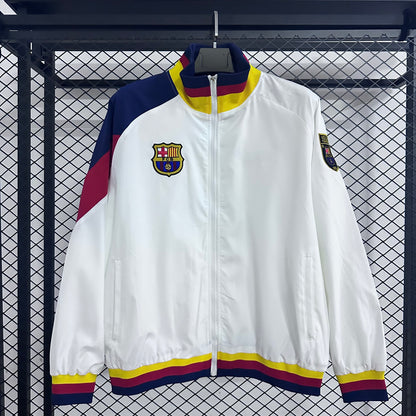 2025-26 Barcelona White Windbreaker S-2XL