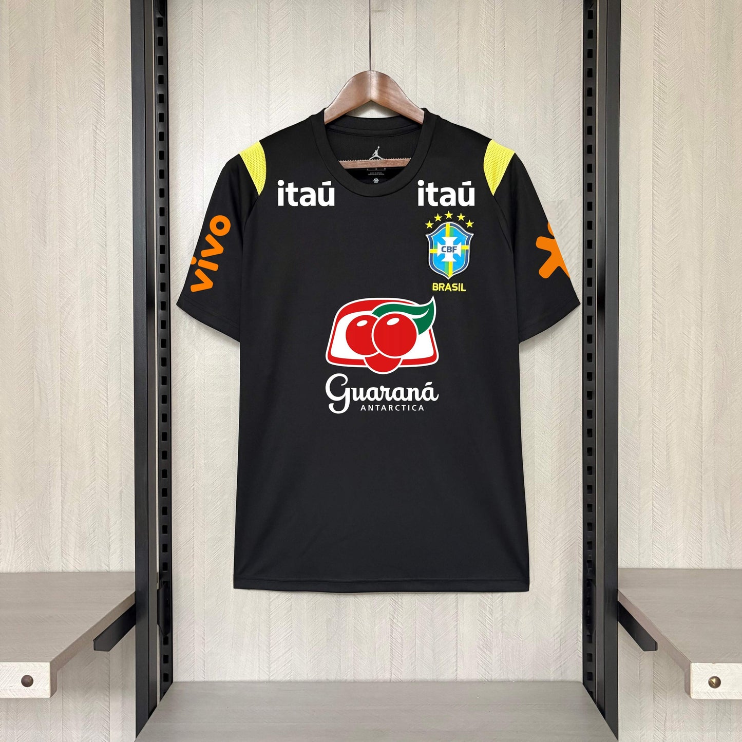 2026 Brazil Training Kit Black All Sponsors S-XXL