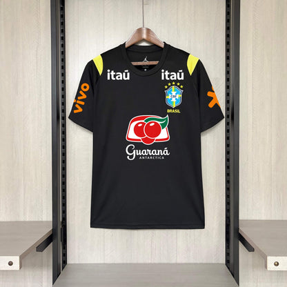 2026 Brazil Training Kit Black All Sponsors S-XXL