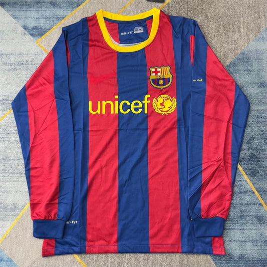 2010-11 Barcelona Home Retro Long Sleeve S-2XL