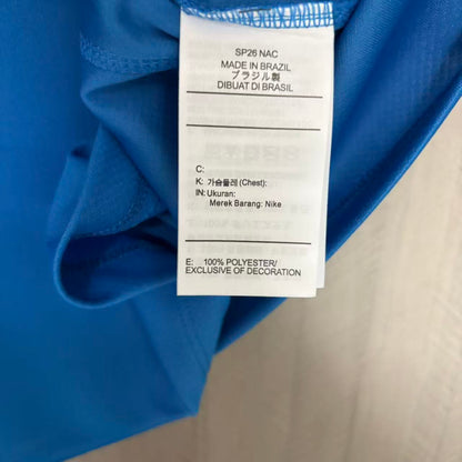 2026 Brazil Trainning Blue Jersey S–4XL