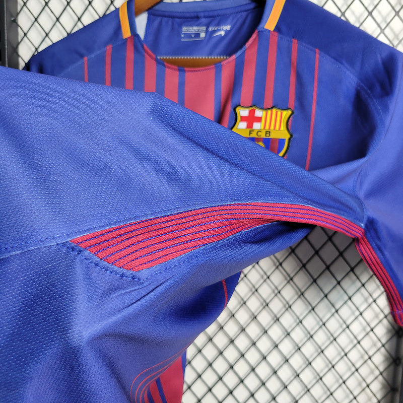 2017-18 Barcelona Home Retro S-XXL