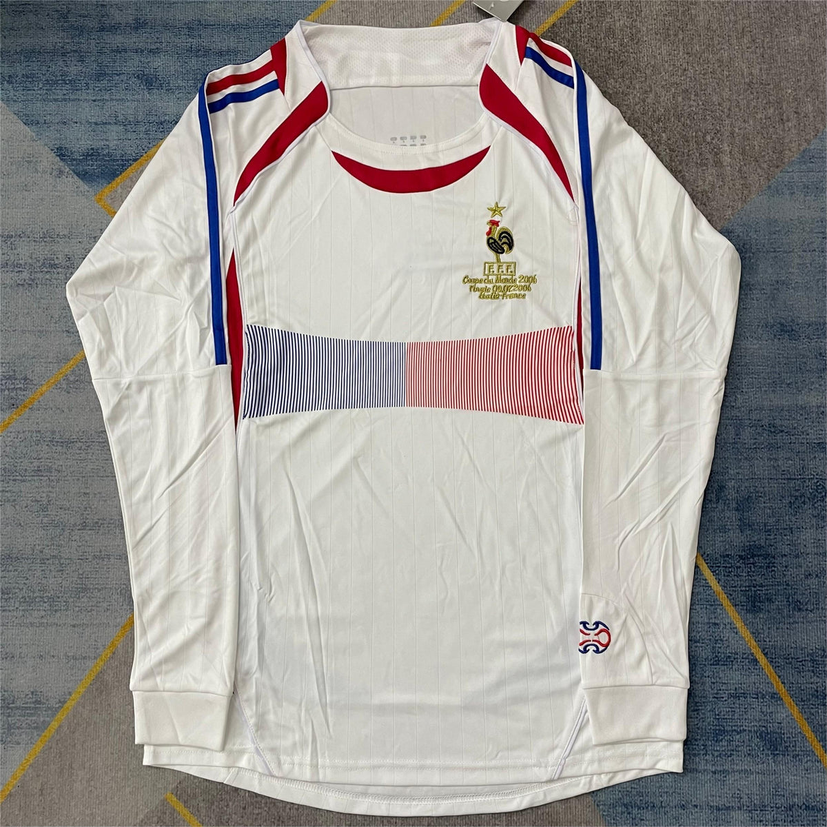 2006 France Away Retro Long Sleeve S-2XL