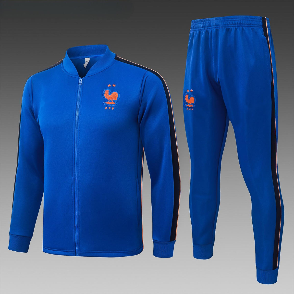 2026 France Color Blue Full Zip Training Suit Adults Or Children