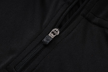 2026-27 Manchester United Black Half Zip Training Suit Adults Or Children