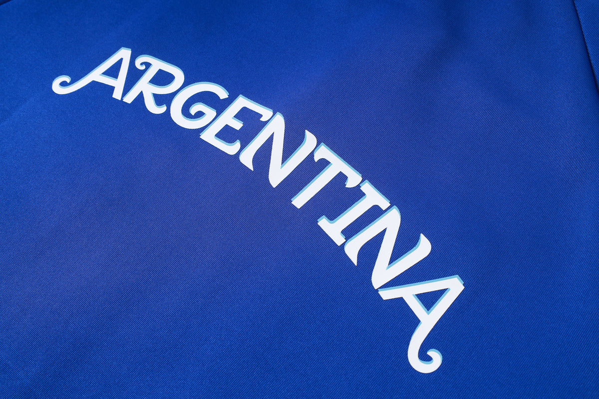 2026 Argentina Color Blue Full Zip Training Suit Adults Or Children