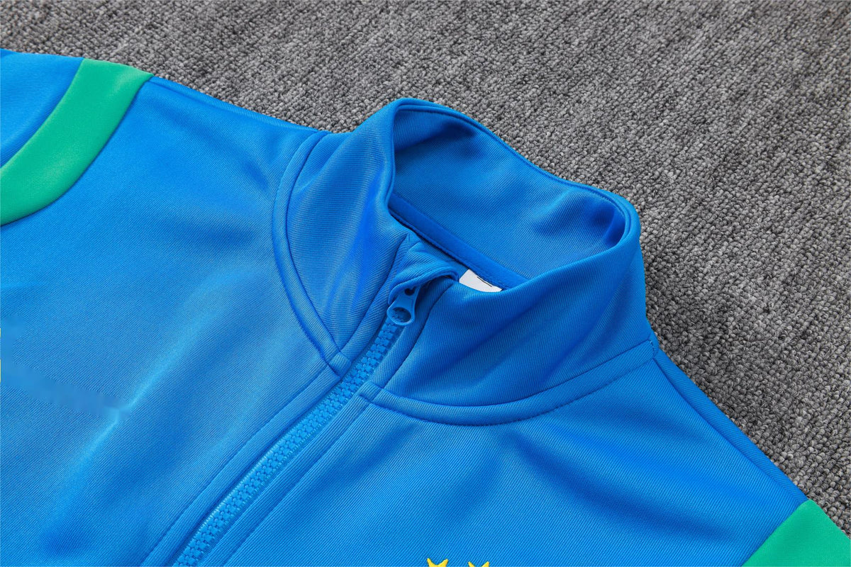 2026 Brazil Lake Blue Full Zip Training Suit Adults Or Children