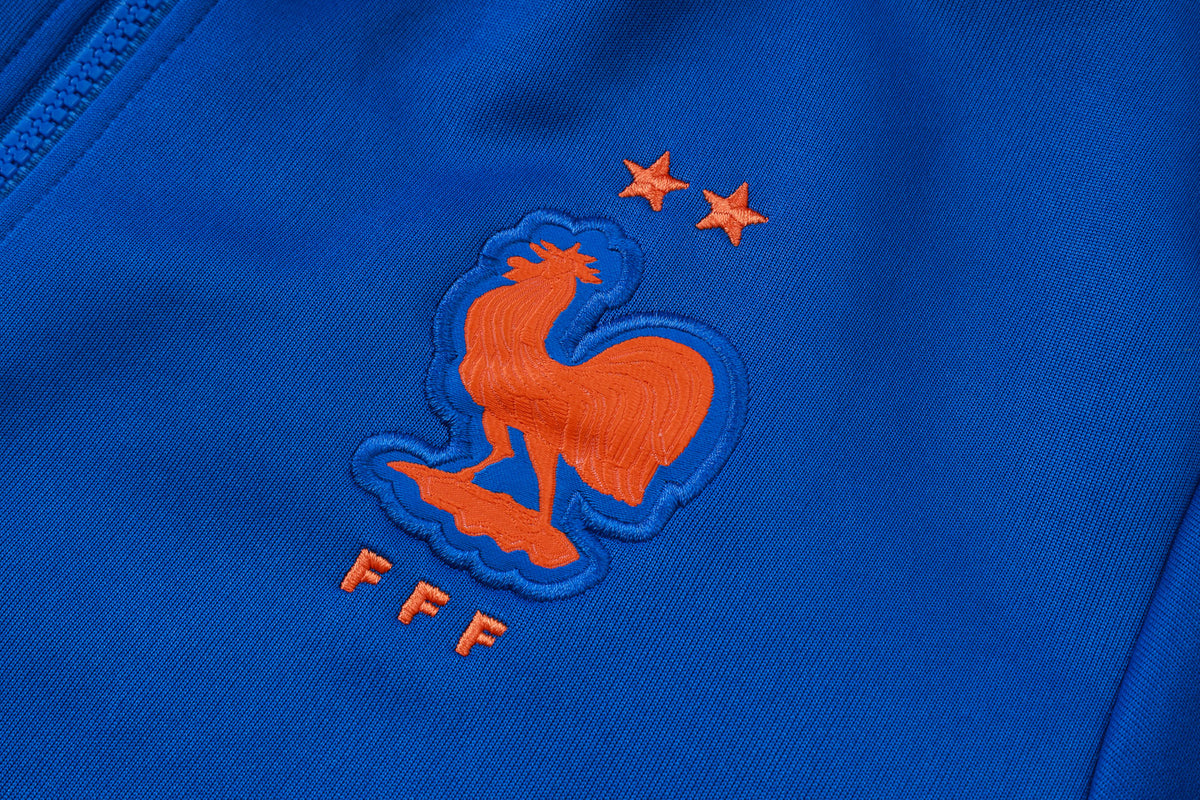2026 France Color Blue Full Zip Training Suit Adults Or Children
