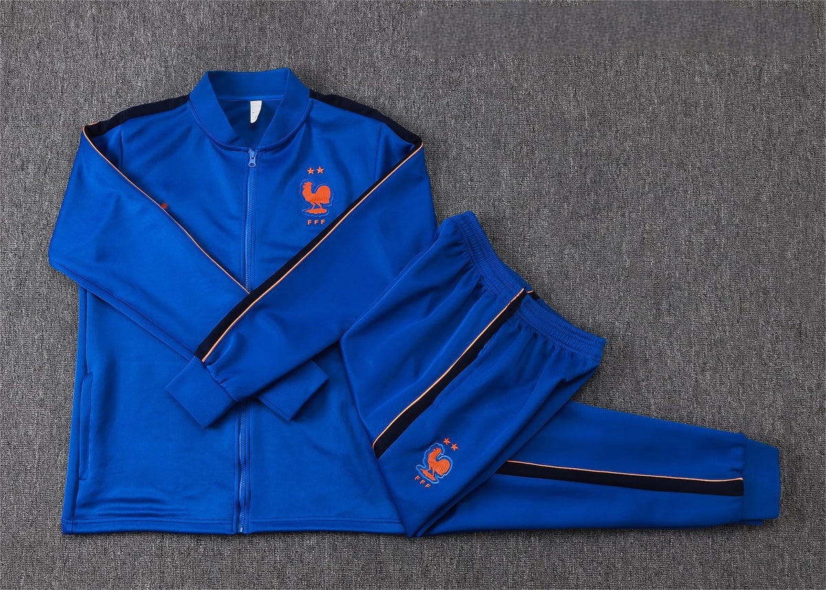 2026 France Color Blue Full Zip Training Suit Adults Or Children