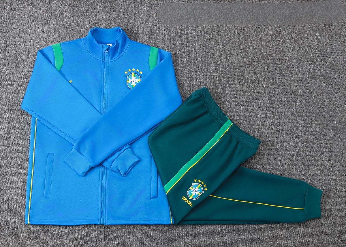 2026 Brazil Lake Blue Full Zip Training Suit Adults Or Children