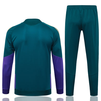 2026 Saudi Arabia Deep Green Full Zip Training Suit Adults Or Children
