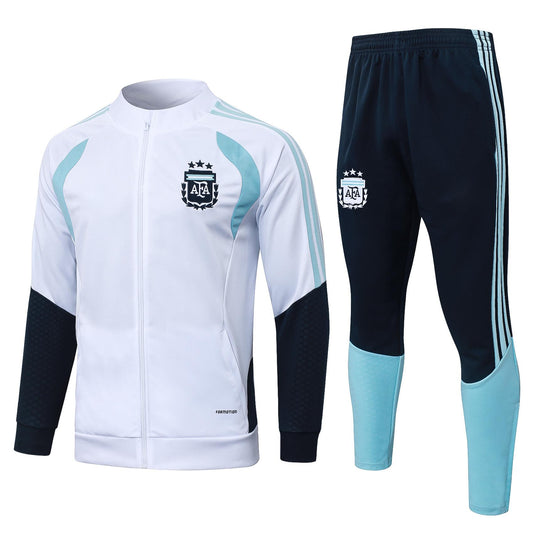 2026 Argentina White Full Zip Training Suit Adults Or Children