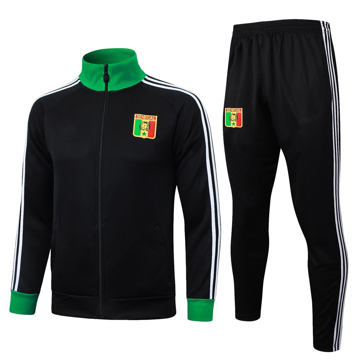 2026 Senegal Black Full Zip Training Suit Adults Or Children