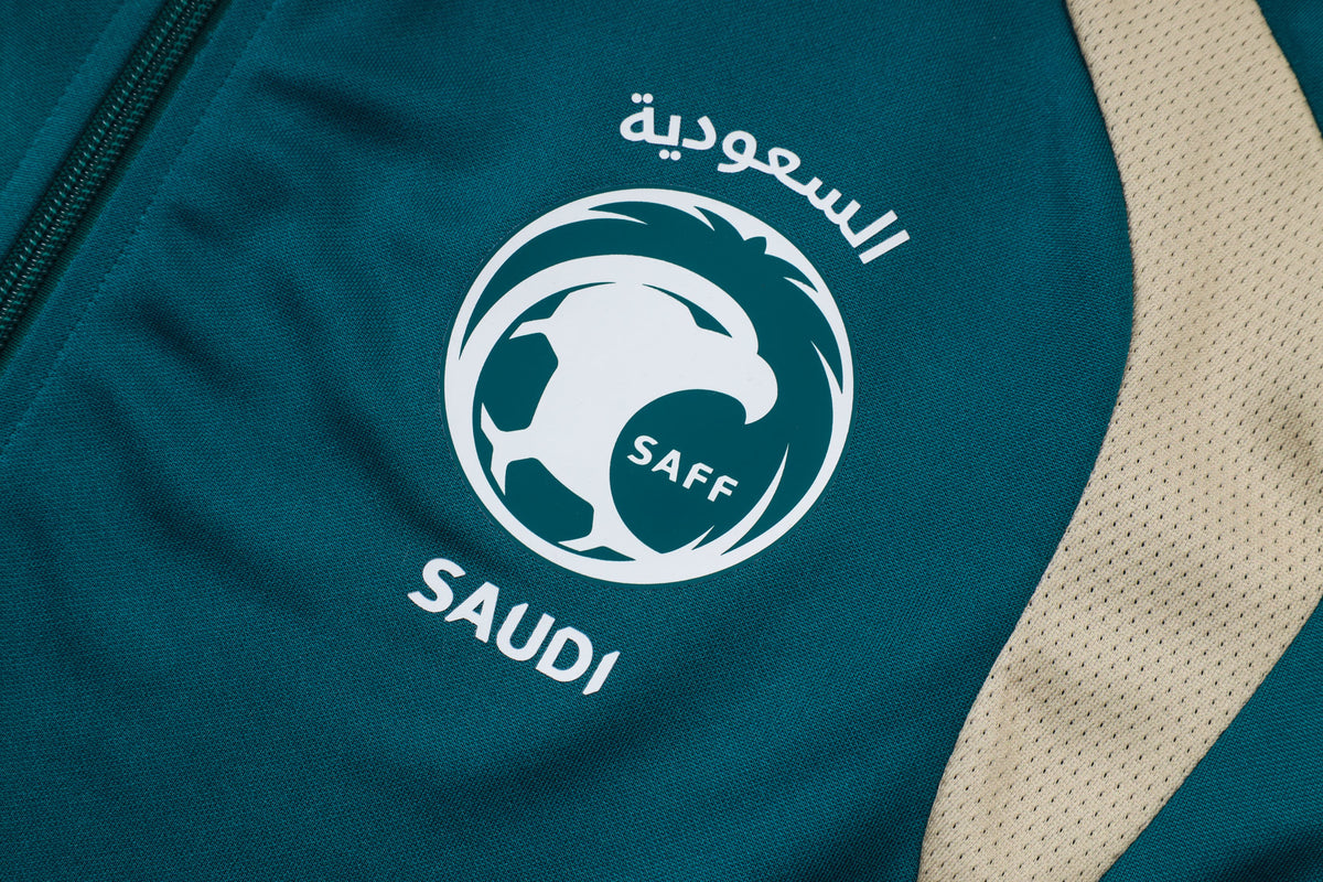 2026 Saudi Arabia Deep Green Full Zip Training Suit Adults Or Children