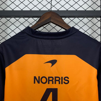 Traje de Carreras de Fórmula 1 Polo F1 McLaren 4 NORRIS 2025 Talla S-5XL