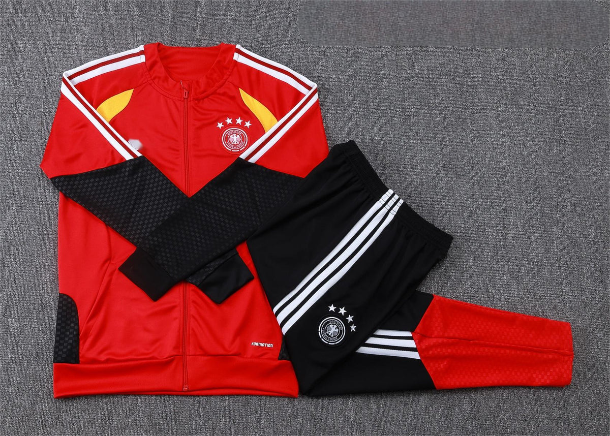 2026 Germany Red Full Zip Training Suit Adults Or Children