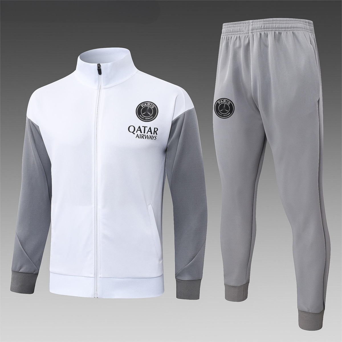 2026-27 Paris Jordan White Full Zip Training Suit Adults Or Children