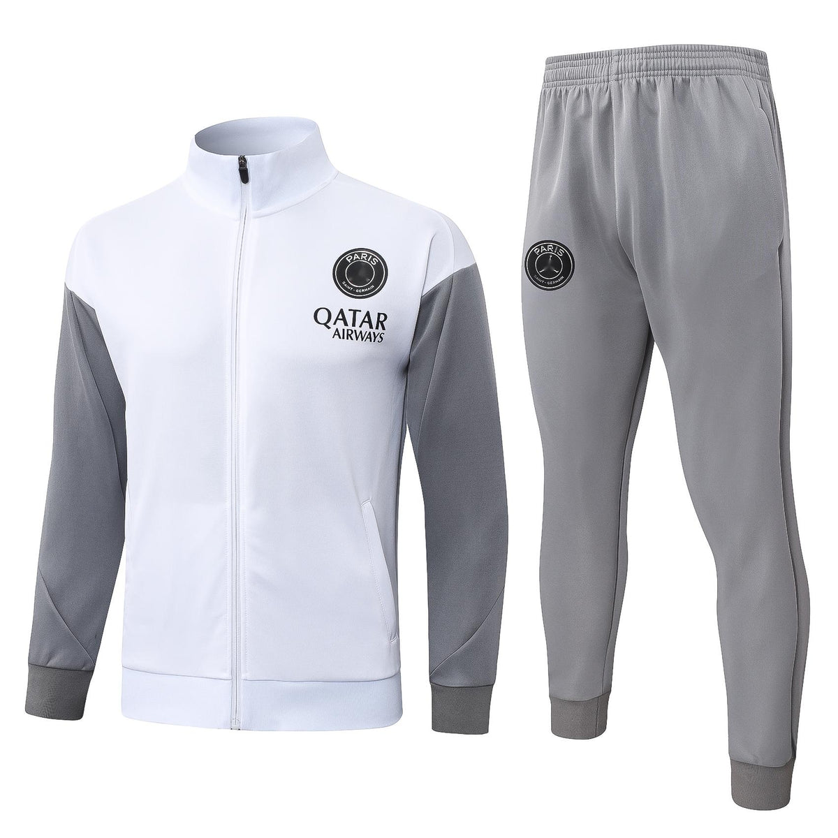 2026-27 Paris Jordan White Full Zip Training Suit Adults Or Children