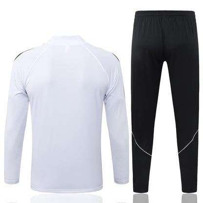 2026-27 Paris White Half Zip Training Suit Adults Or Children