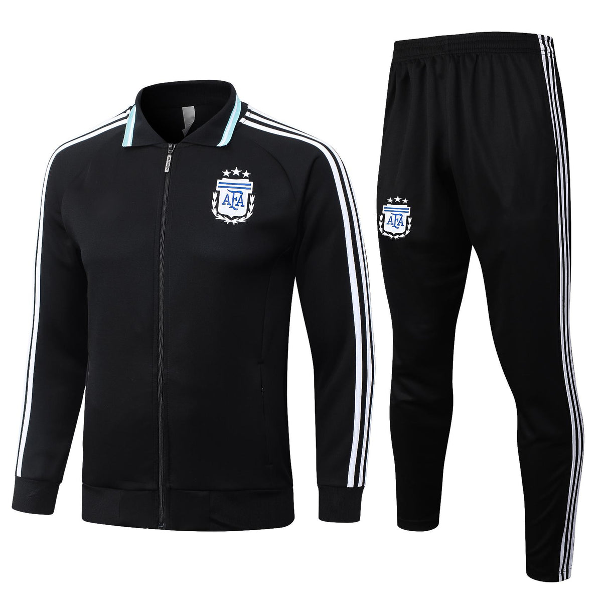 2026 Argentina Black Full Zip Training Suit Adults Or Children