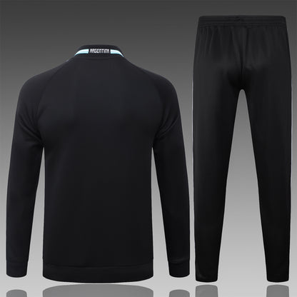 2026 Argentina Black Full Zip Training Suit Adults Or Children