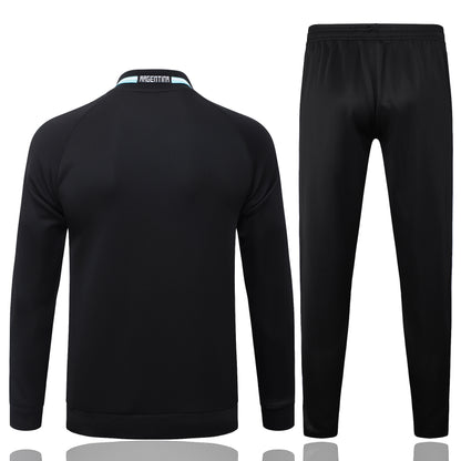 2026 Argentina Black Full Zip Training Suit Adults Or Children