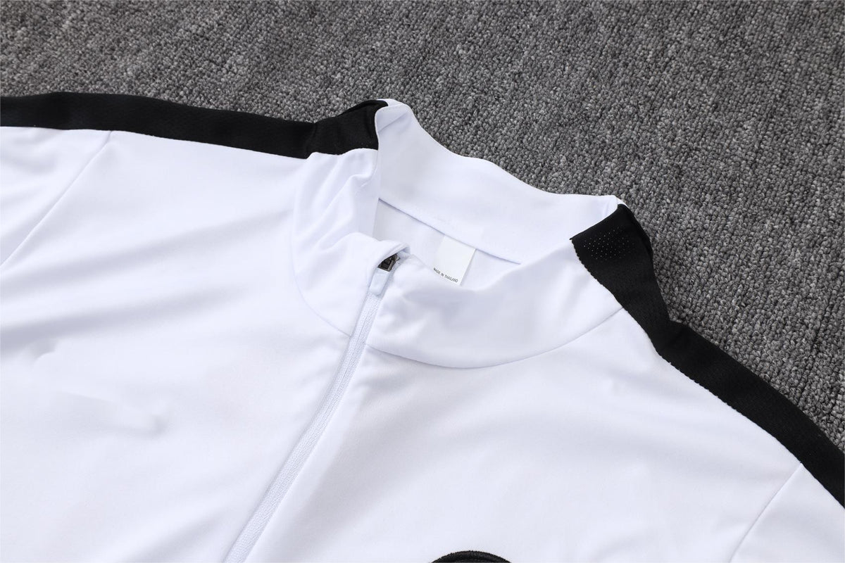 2026-27 Paris White Half Zip Training Suit Adults Or Children