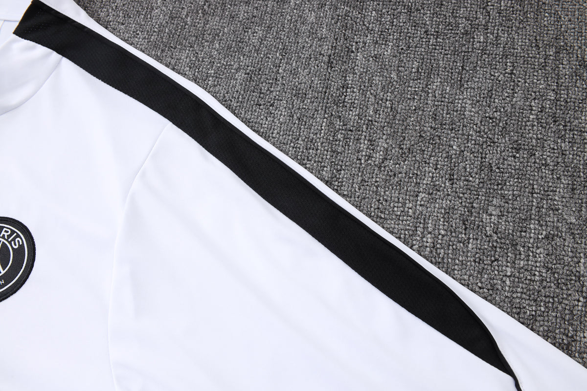 2026-27 Paris White Half Zip Training Suit Adults Or Children