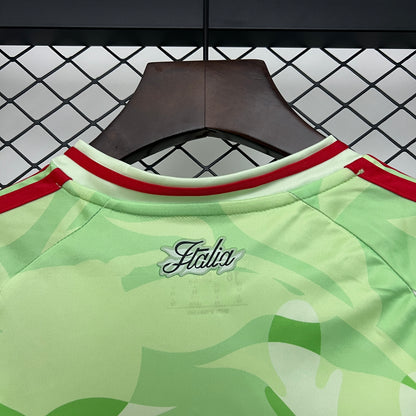 Camiseta de visitante de Italia para niños 2024, talla 16-28