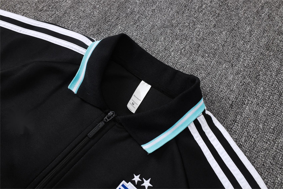 2026 Argentina Black Full Zip Training Suit Adults Or Children