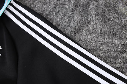 2026 Argentina Black Full Zip Training Suit Adults Or Children