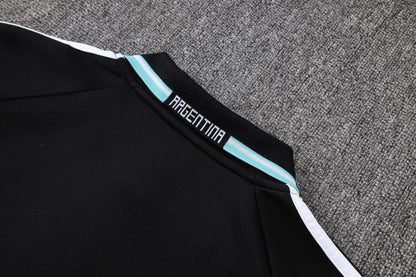 2026 Argentina Black Full Zip Training Suit Adults Or Children