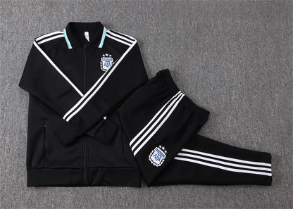 2026 Argentina Black Full Zip Training Suit Adults Or Children
