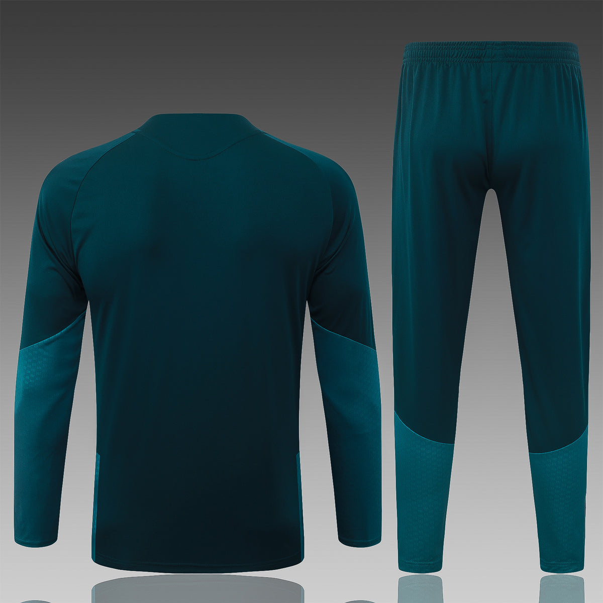 2026-27 Real Madrid Dark Green Half Zip Training Suit Adults Or Children