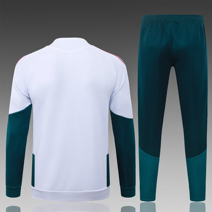 2026-27 Real Madrid White Rose Red Full Zip Training Suit Adults Or Children