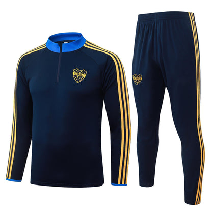 2026-27 Boca Juniors Blue Half Zip Training Suit Adults Or Children
