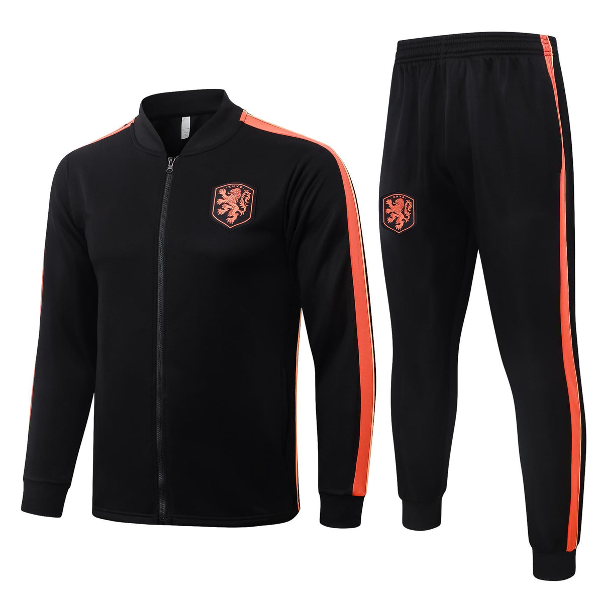 2026 Netherlands Black Full Zip Training Suit Adults Or Children