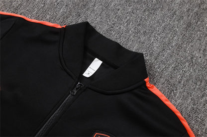 2026 Netherlands Black Full Zip Training Suit Adults Or Children