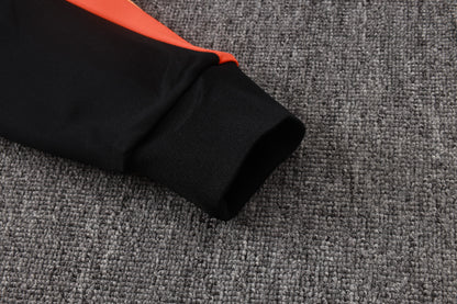 2026 Netherlands Black Full Zip Training Suit Adults Or Children