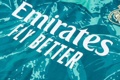 2026-27 Real Madrid Deep Green Inkjet Half Zip Training Suit Adults Or Children