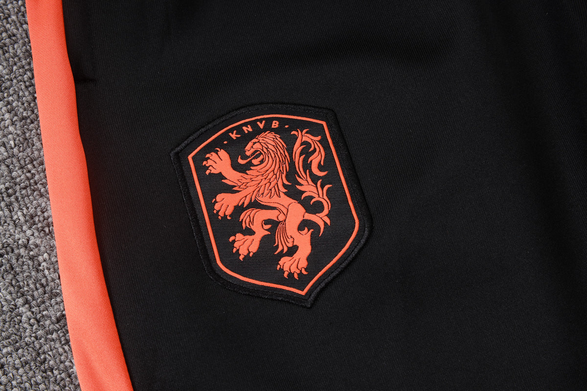 2026 Netherlands Black Full Zip Training Suit Adults Or Children