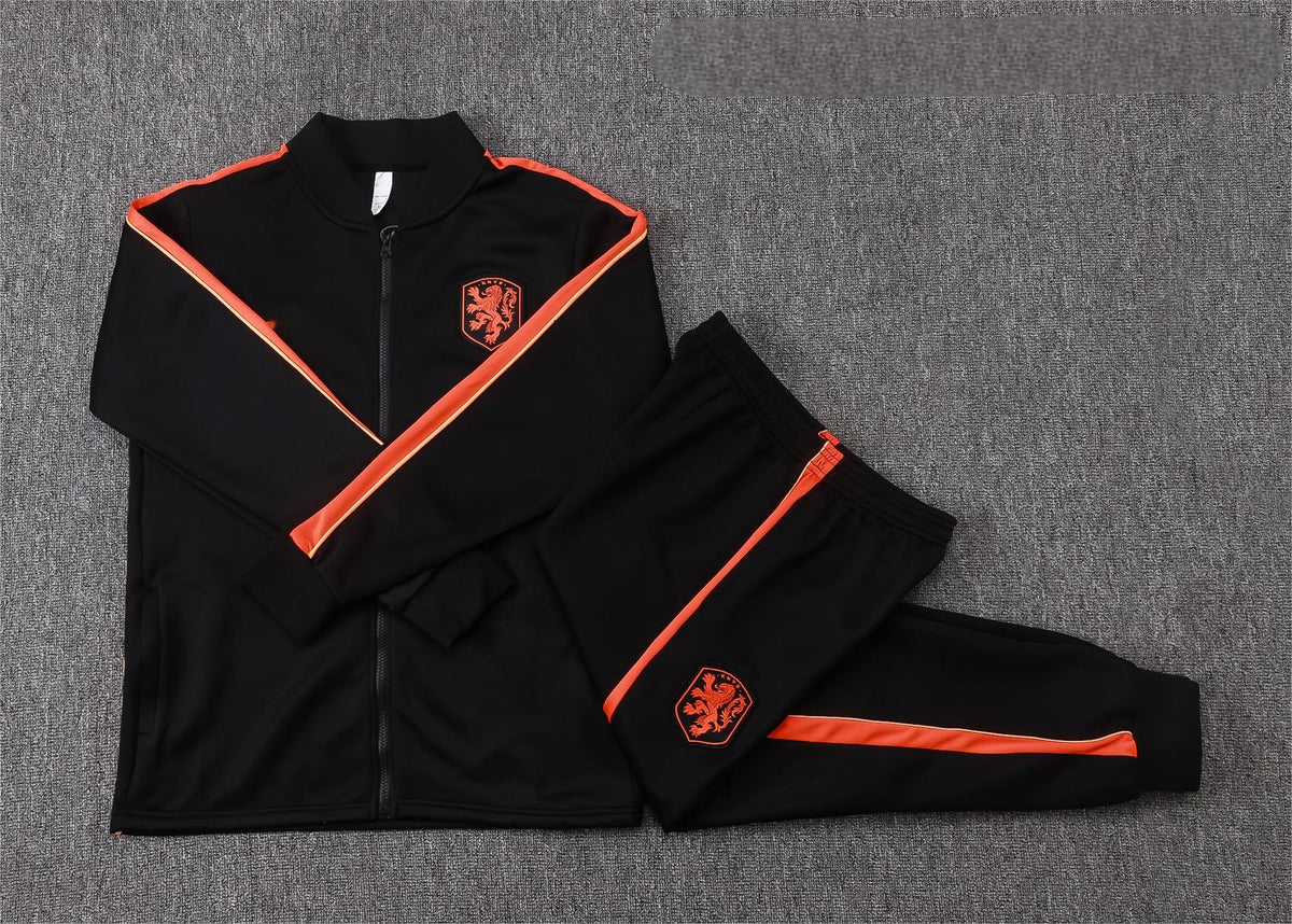 2026 Netherlands Black Full Zip Training Suit Adults Or Children