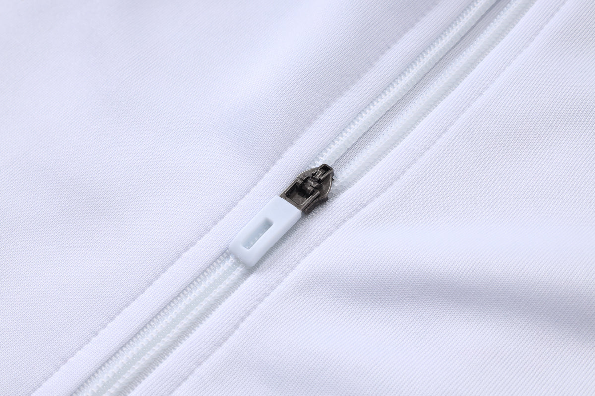 2026-27 Real Madrid White Rose Red Full Zip Training Suit Adults Or Children