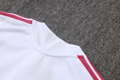 2026-27 Real Madrid White Rose Red Full Zip Training Suit Adults Or Children