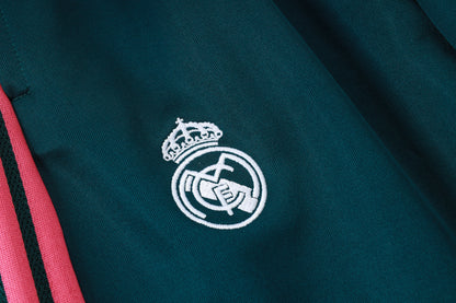 2026-27 Real Madrid White Rose Red Full Zip Training Suit Adults Or Children