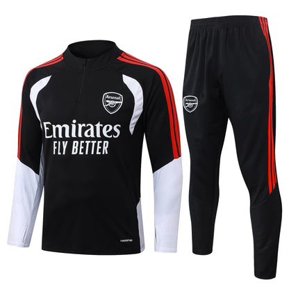 2026-27 Arsenal Black Half Zip Training Suit Adults Or Children